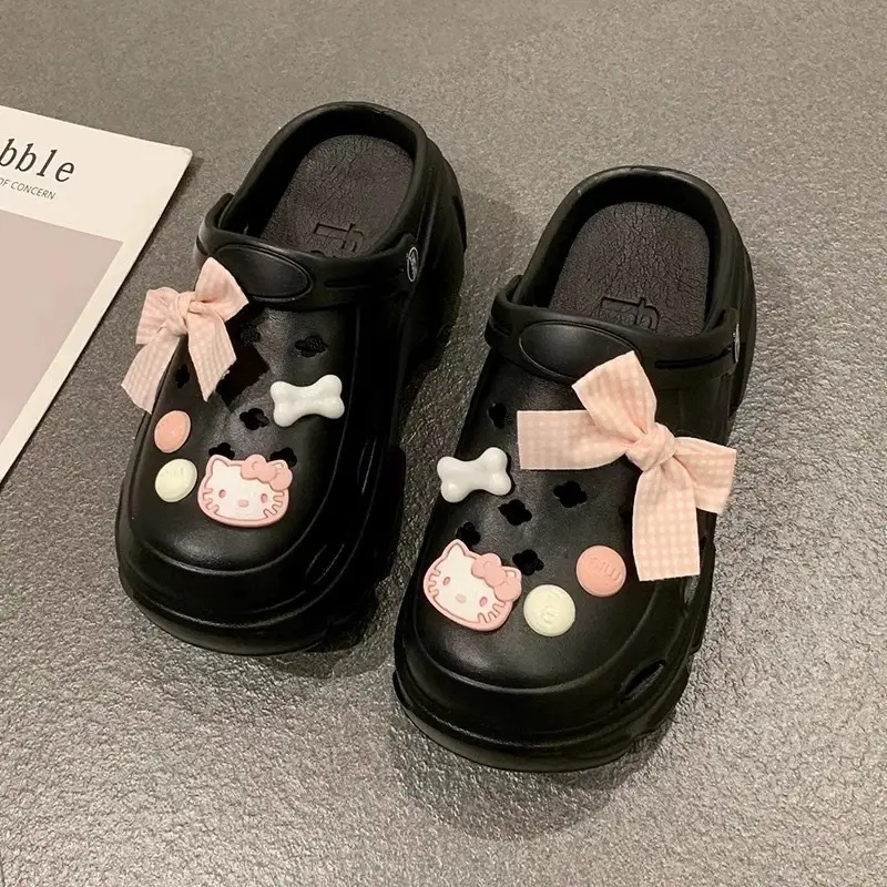 Women's Super Thick Pink Bow Sandals Summer - Image 18