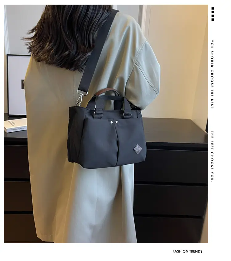 Women Canvas Shoulder Tote Bag Brown 2026 — feature 10
