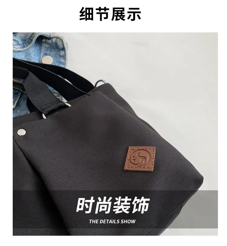 Women Canvas Shoulder Tote Bag Brown 2026 — feature 12