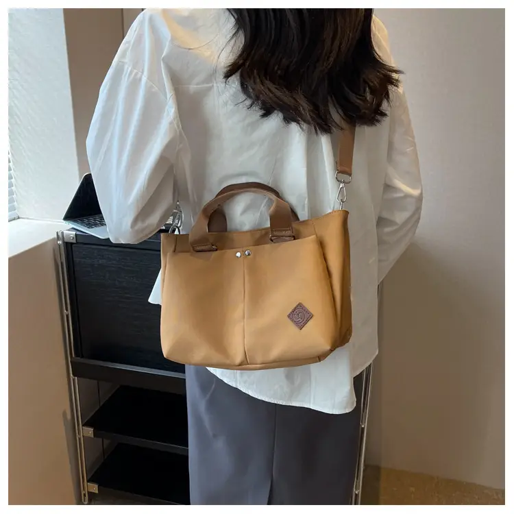 Women Canvas Shoulder Tote Bag Brown 2026 — feature 21