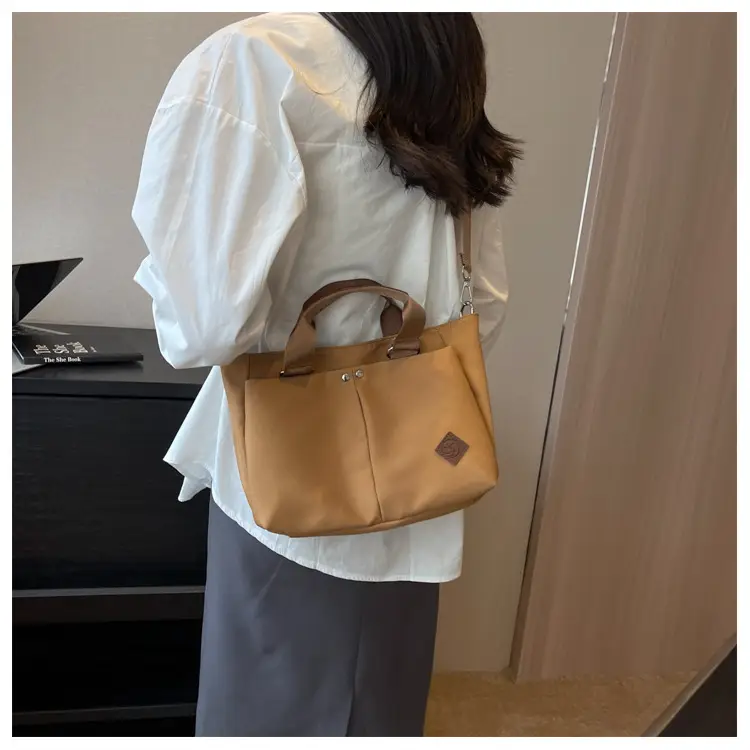 Women Canvas Shoulder Tote Bag Brown 2026 — feature 23
