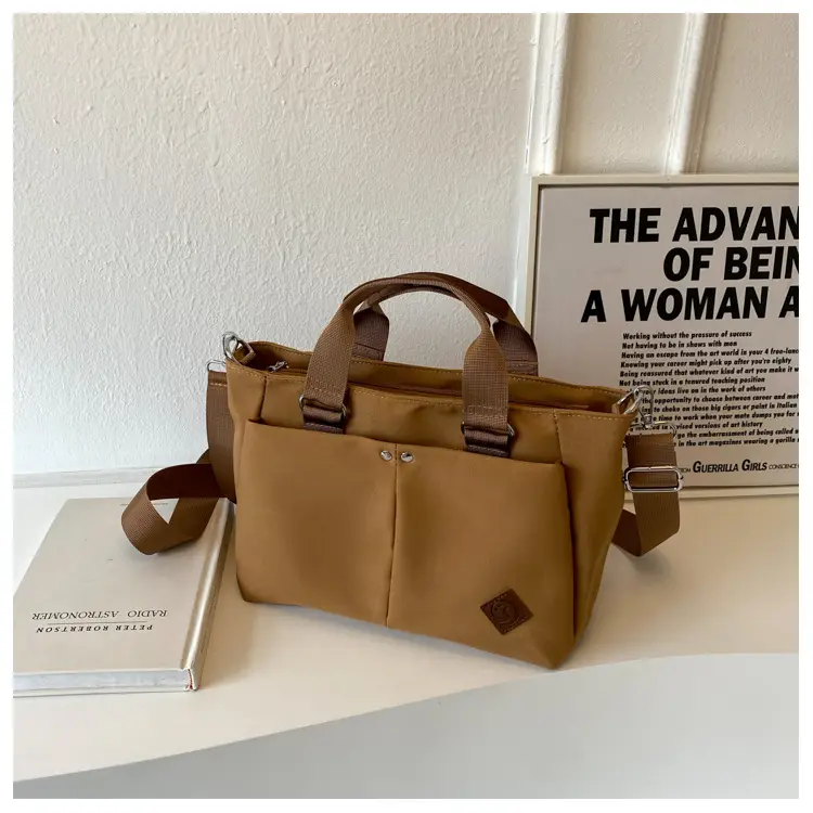 Women Canvas Shoulder Tote Bag Brown 2026 — feature 32