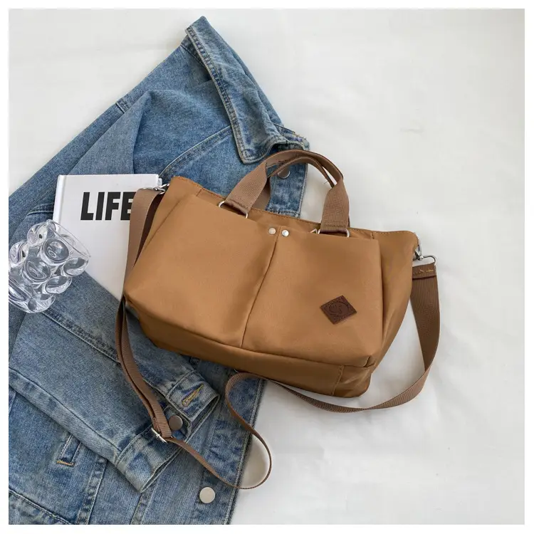Women Canvas Shoulder Tote Bag Brown 2026 — feature 33
