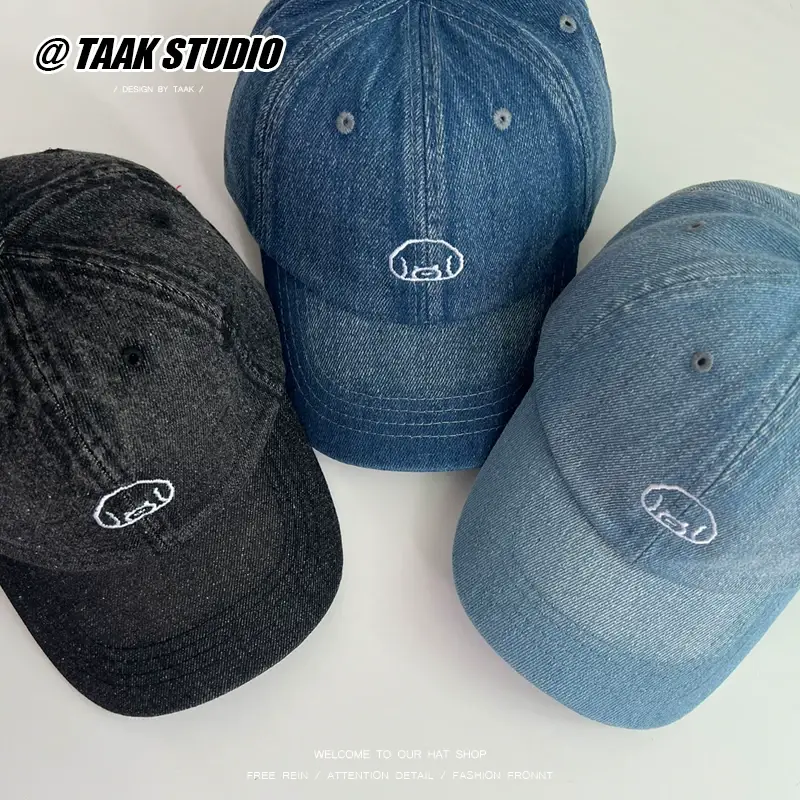 Women Blue Cartoon Cap Japanese Style — feature 1