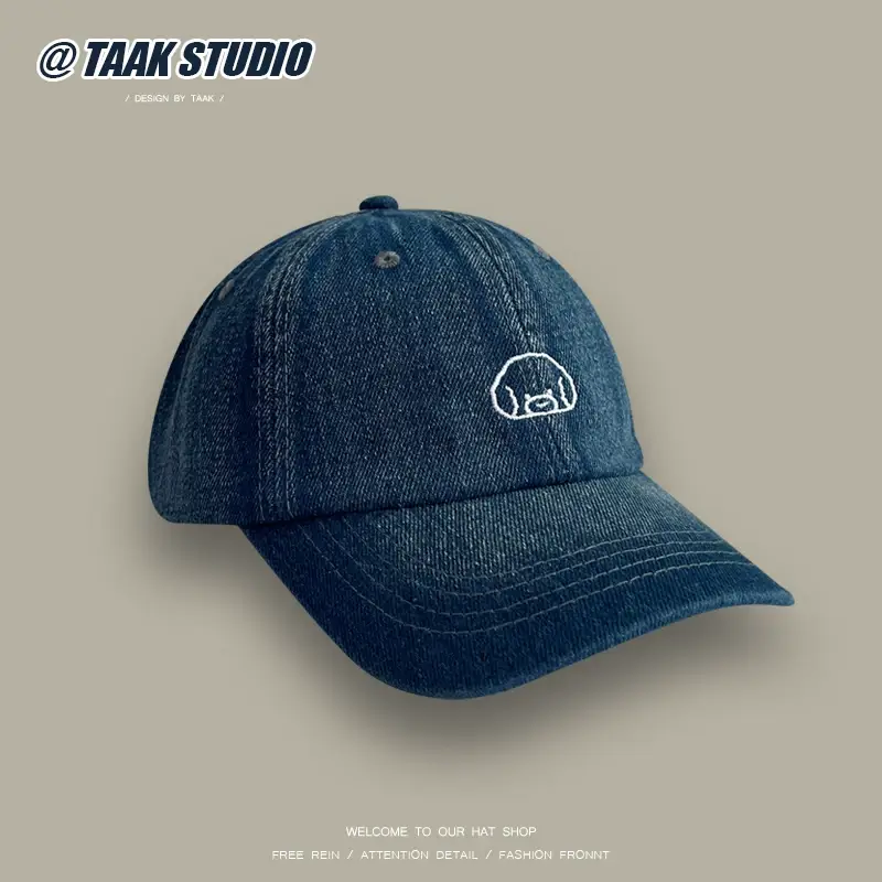 Women Blue Cartoon Cap Japanese Style — feature 3