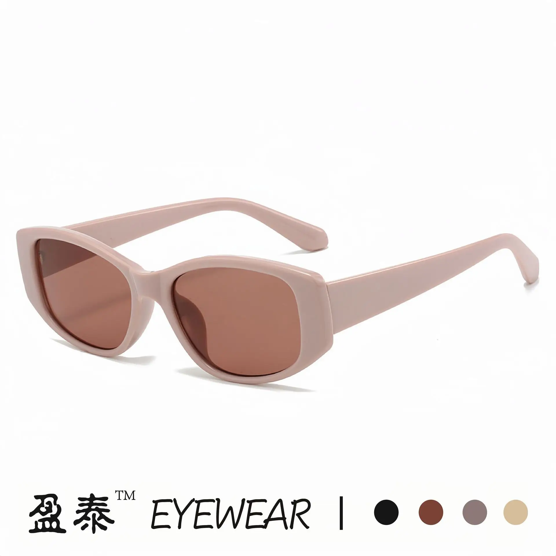 Women Red Frame Sunglasses Retro Cat's Eye High End - Image 9