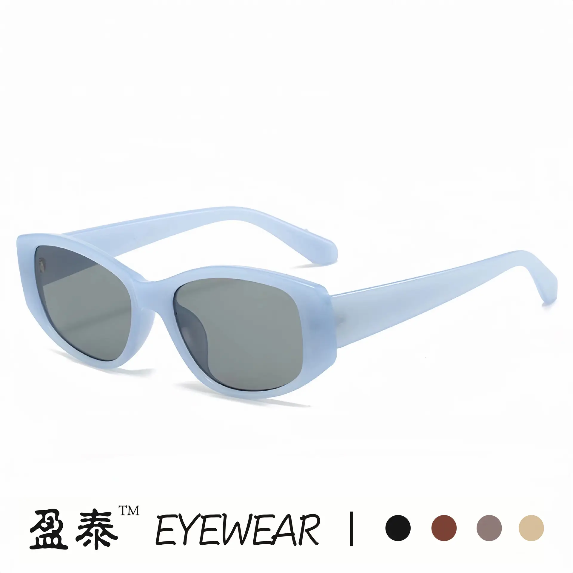 Women Red Frame Sunglasses Retro Cat's Eye High End - Image 10