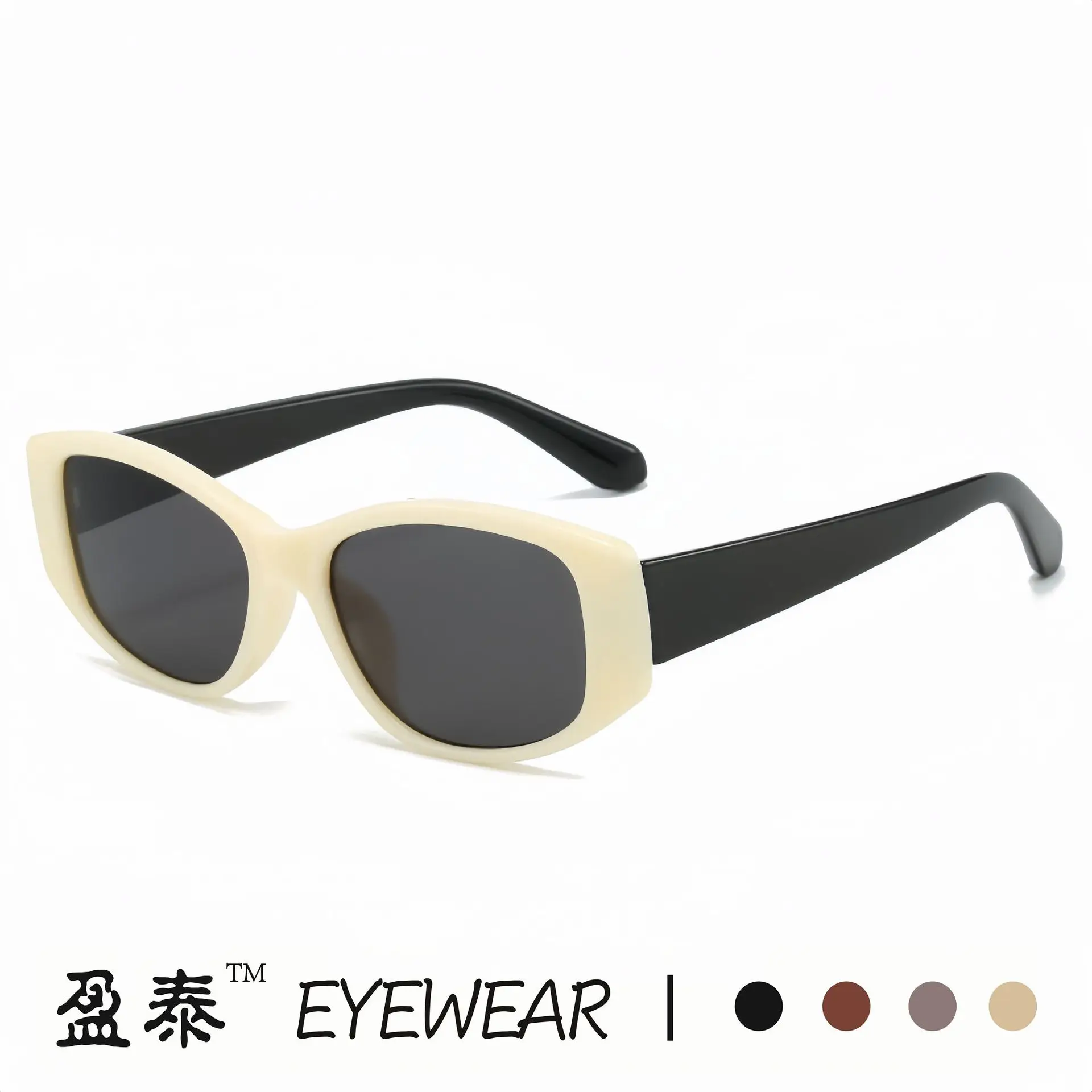 Women Red Frame Sunglasses Retro Cat's Eye High End - Image 11