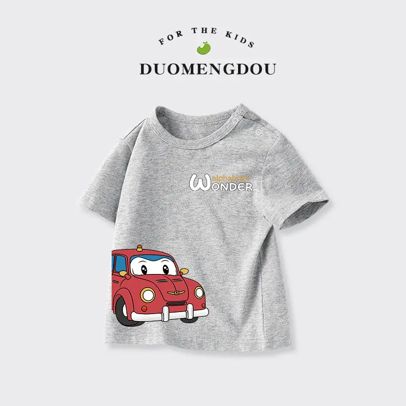 Boys Pure Cotton Astronaut T-Shirt Light Blue