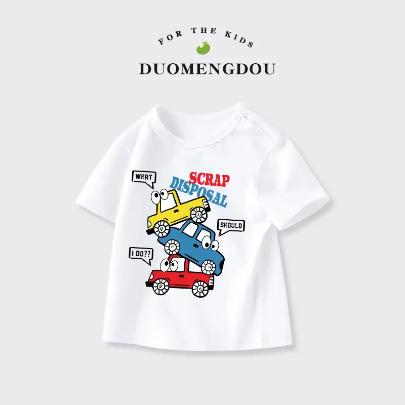 Boys Pure Cotton Astronaut T-Shirt Light Blue