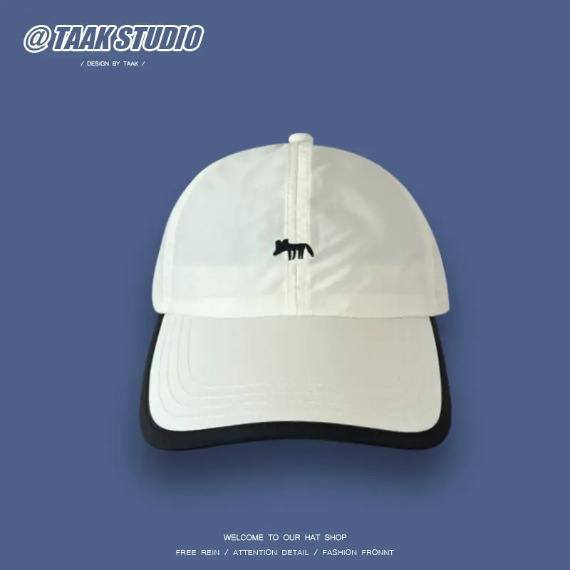 Women's Half Hollow Duck Cap with Embroidery Pink — feature 3