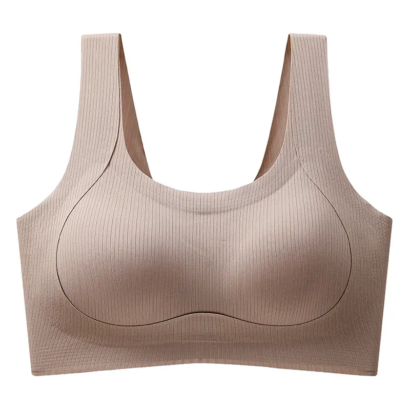 Women's Pull-up Fixed Cup Traceless One-piece Beautiful Back Underwear Gather-up Collapsed Paramilis Anti-sagging Thin Sports Bra - Image 10