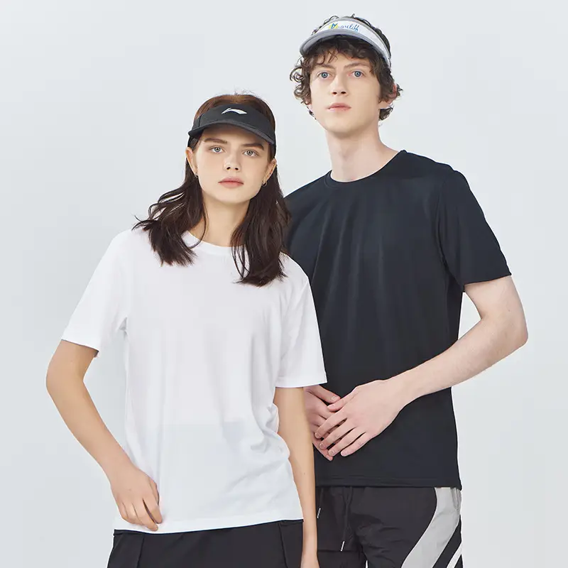 White Men's T-Shirt 140g Moisture-wicking Summer
