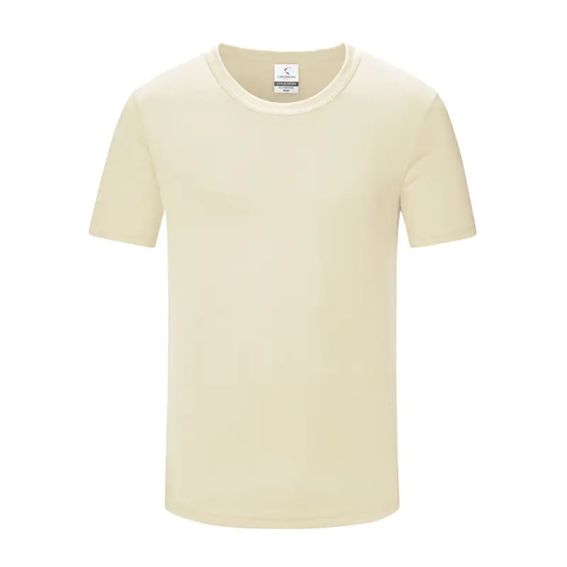 White Men's T-Shirt 140g Moisture-wicking Summer