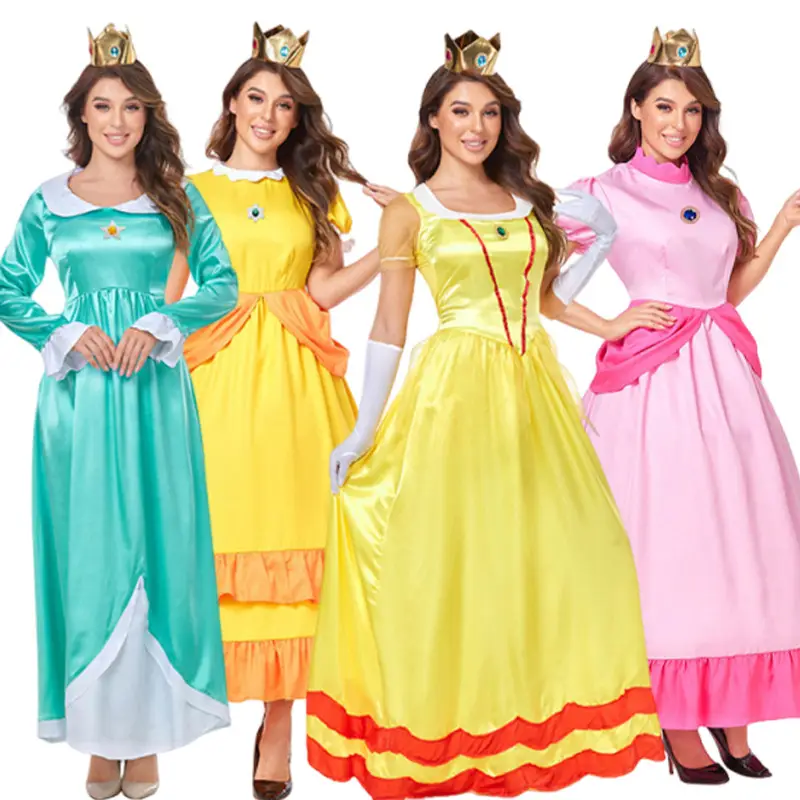 Halloween Costume Snow White Dress Adult Women's Party Cinderella Sleeping Beauty Fairy Tale Costume