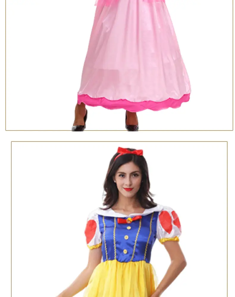 Halloween Costume Snow White Dress Adult Women's Party Cinderella Sleeping Beauty Fairy Tale Costume — feature 10