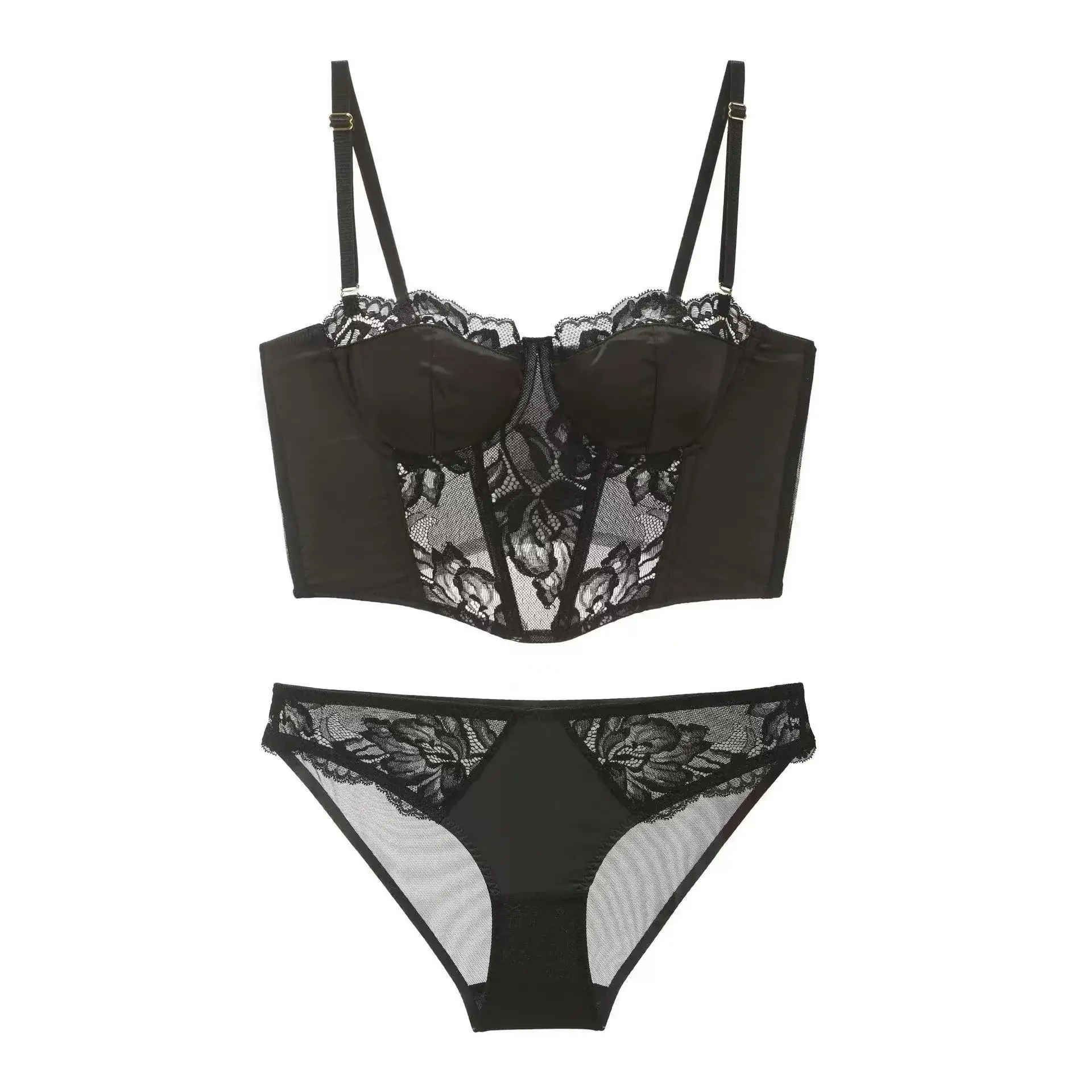 Black Lace Underwear Set for Women — feature 10