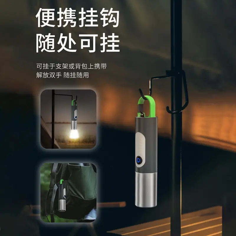 Type-C Rechargeable Aluminum LED Flashlight with Zoom & Type-C Charging - Image 7