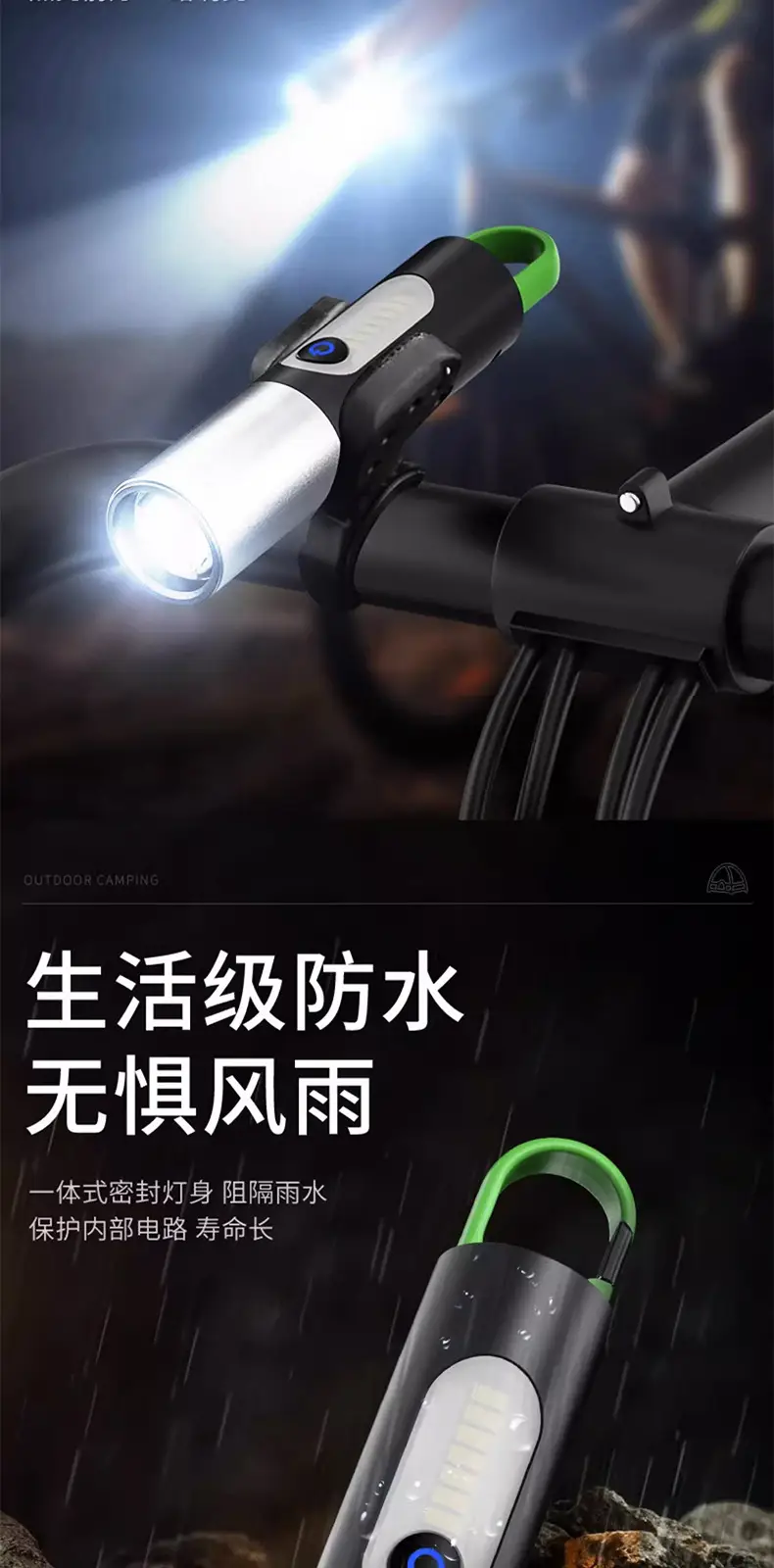 Type-C Rechargeable Aluminum LED Flashlight with Zoom & Type-C Charging — feature 12