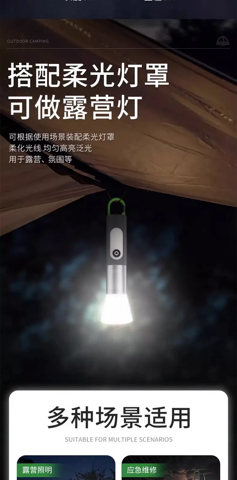 Type-C Rechargeable Aluminum LED Flashlight with Zoom & Type-C Charging — feature 4