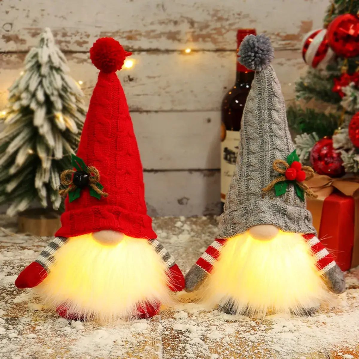Christmas Rudolph Doll with Light & Sequins - Image 47