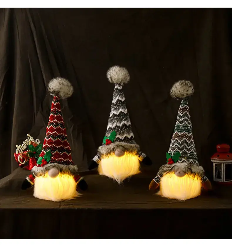Christmas Rudolph Doll with Light & Sequins — feature 10