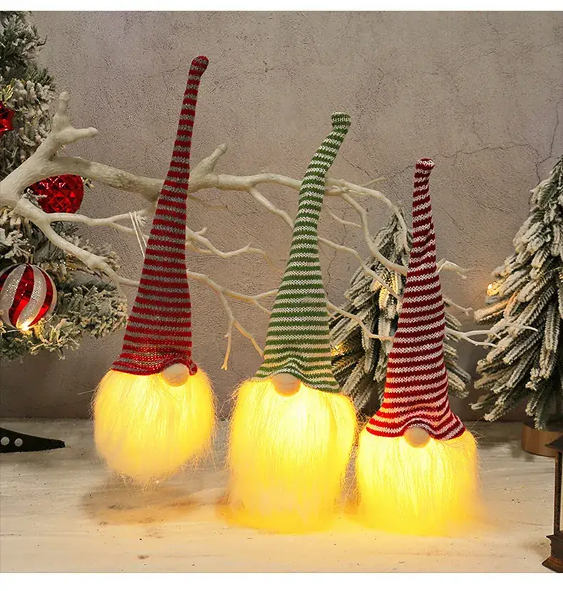 Christmas Rudolph Doll with Light & Sequins — feature 11