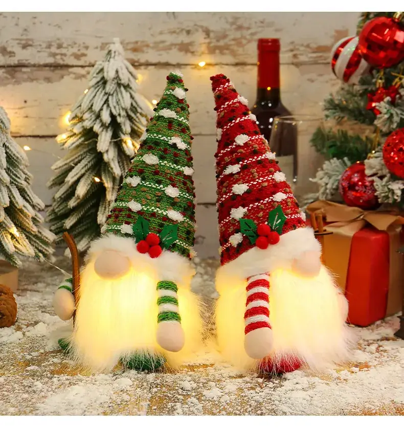 Christmas Rudolph Doll with Light & Sequins — feature 6