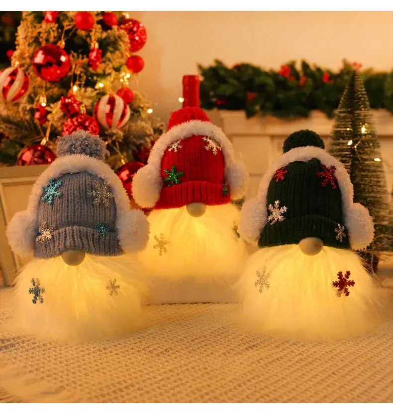 Christmas Rudolph Doll with Light & Sequins — feature 7