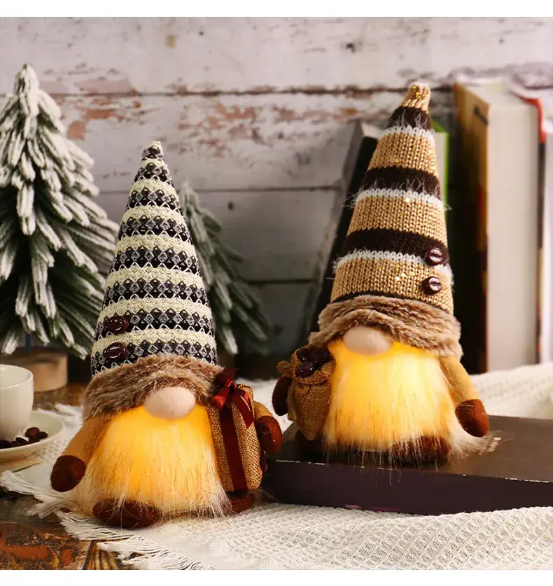 Christmas Rudolph Doll with Light & Sequins — feature 8