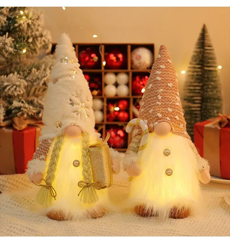 Christmas Rudolph Doll with Light & Sequins — feature 9