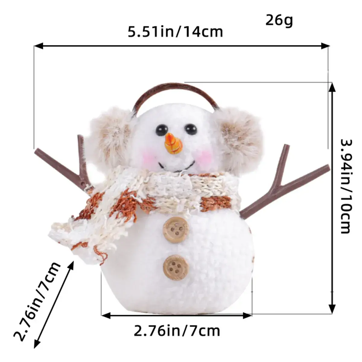 Christmas Rudolph Doll with Light & Sequins - Image 14
