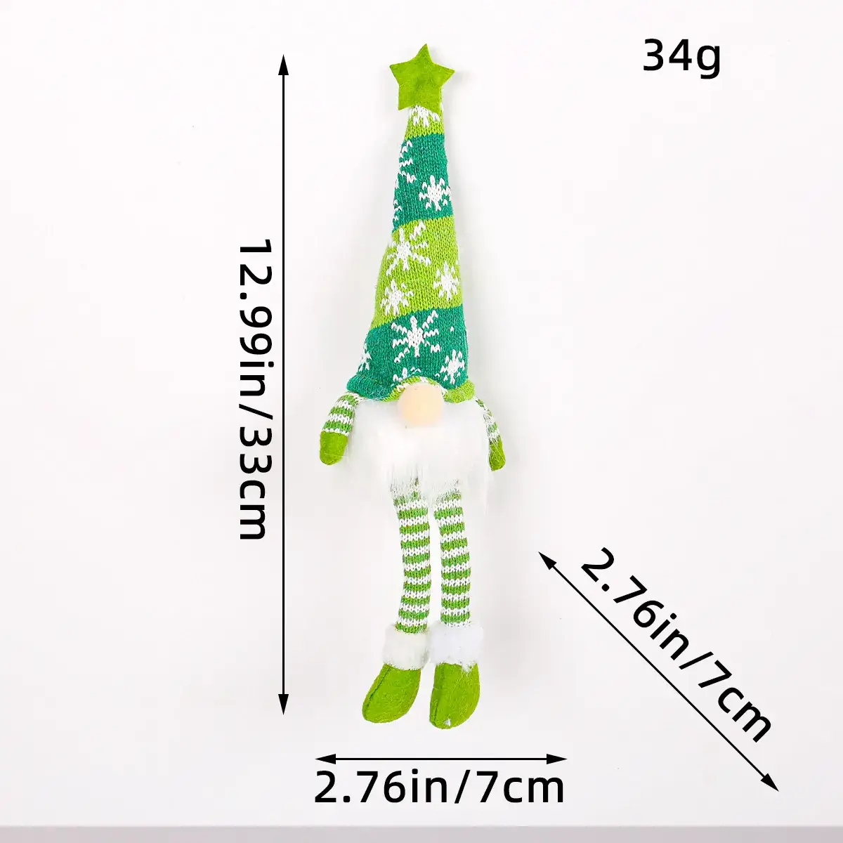 Christmas Rudolph Doll with Light & Sequins - Image 21