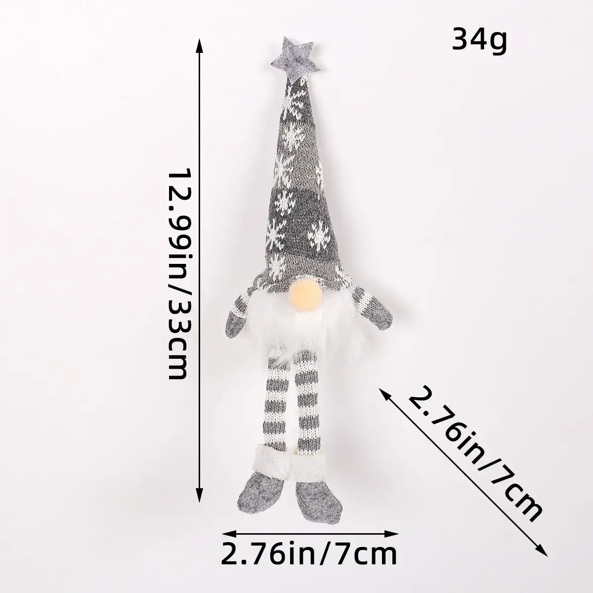 Christmas Rudolph Doll with Light & Sequins - Image 22