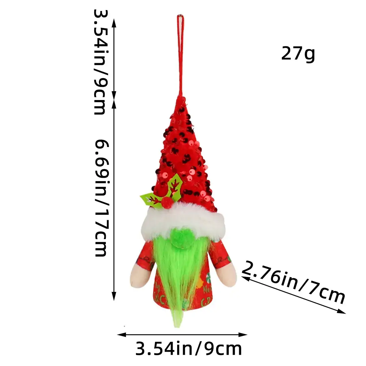 Christmas Rudolph Doll with Light & Sequins - Image 35