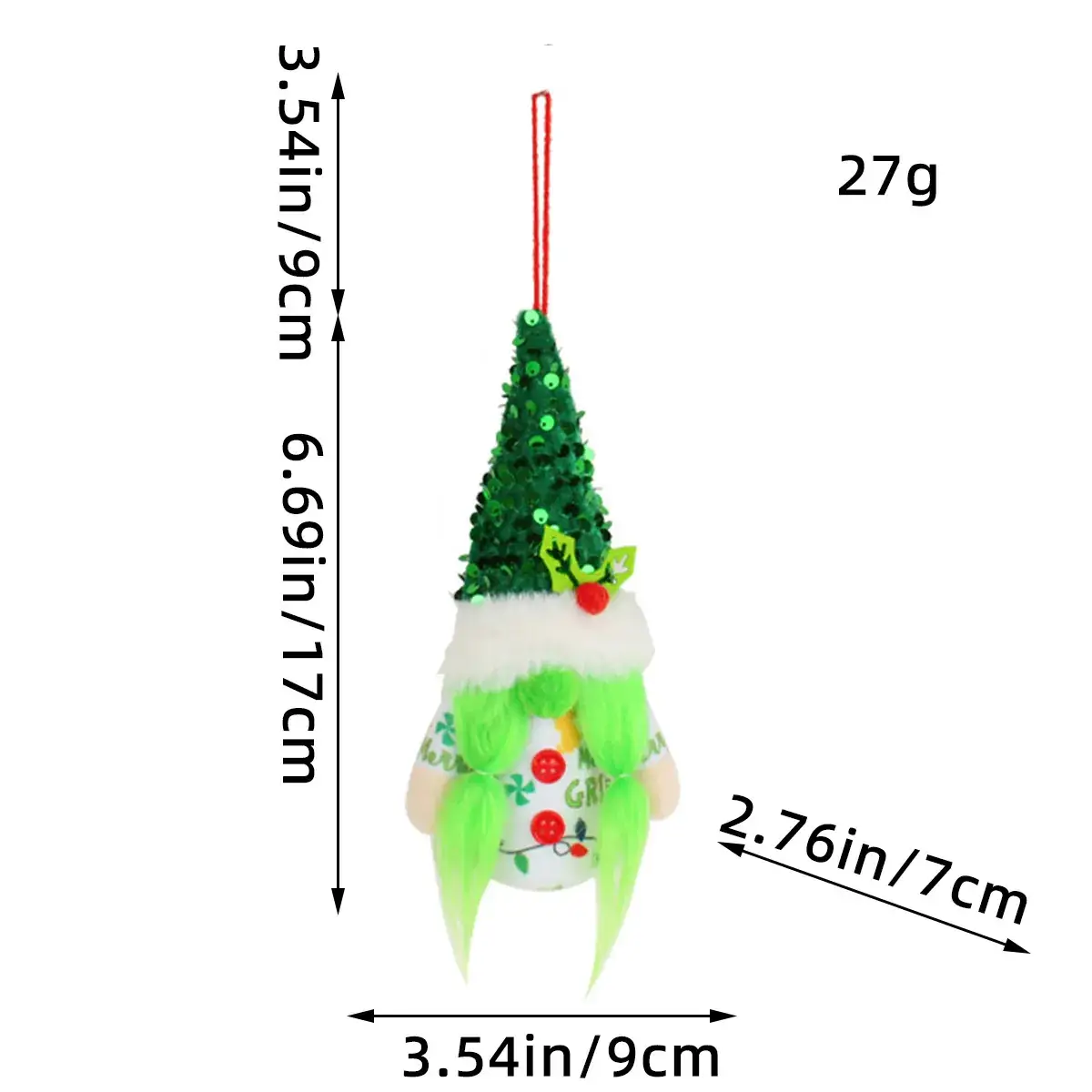 Christmas Rudolph Doll with Light & Sequins - Image 36