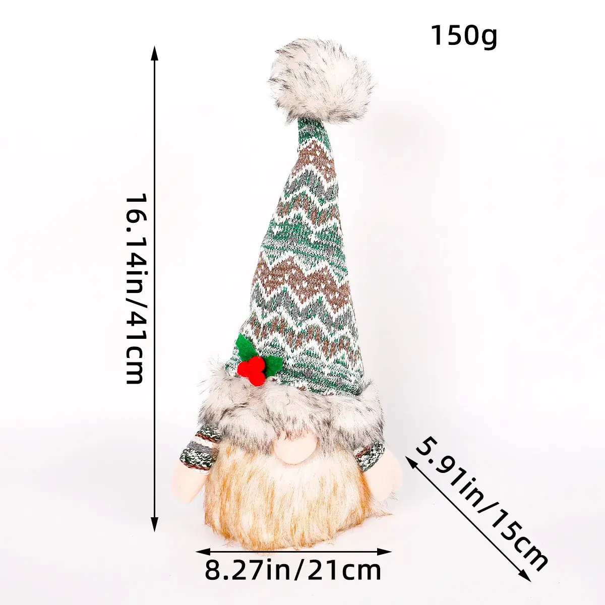 Christmas Rudolph Doll with Light & Sequins - Image 5