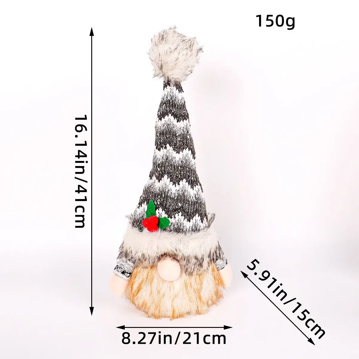 Christmas Rudolph Doll with Light & Sequins - Image 6