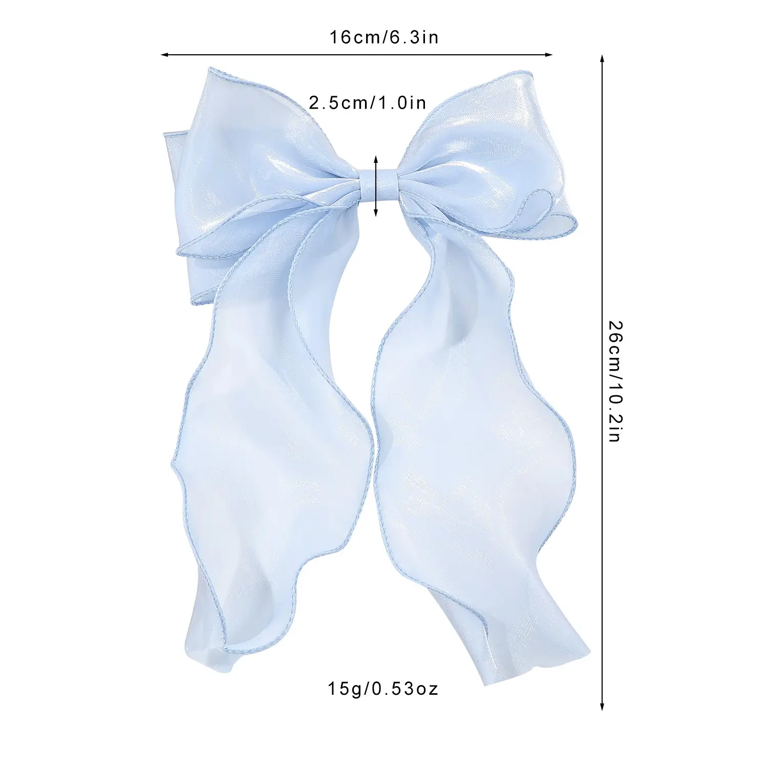 Blue Super Fairy Bow Hairpin for Girls - Image 17