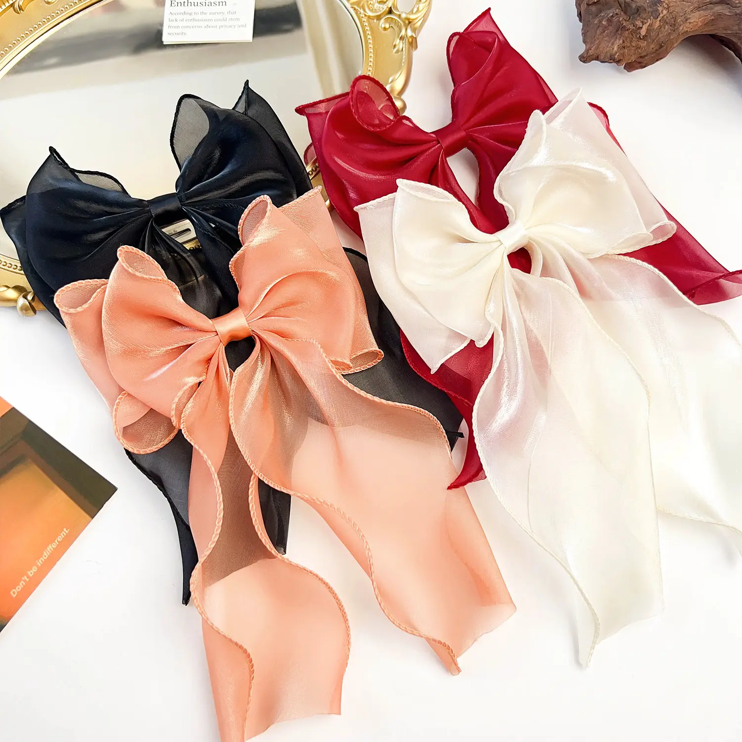 Blue Super Fairy Bow Hairpin for Girls — feature 6