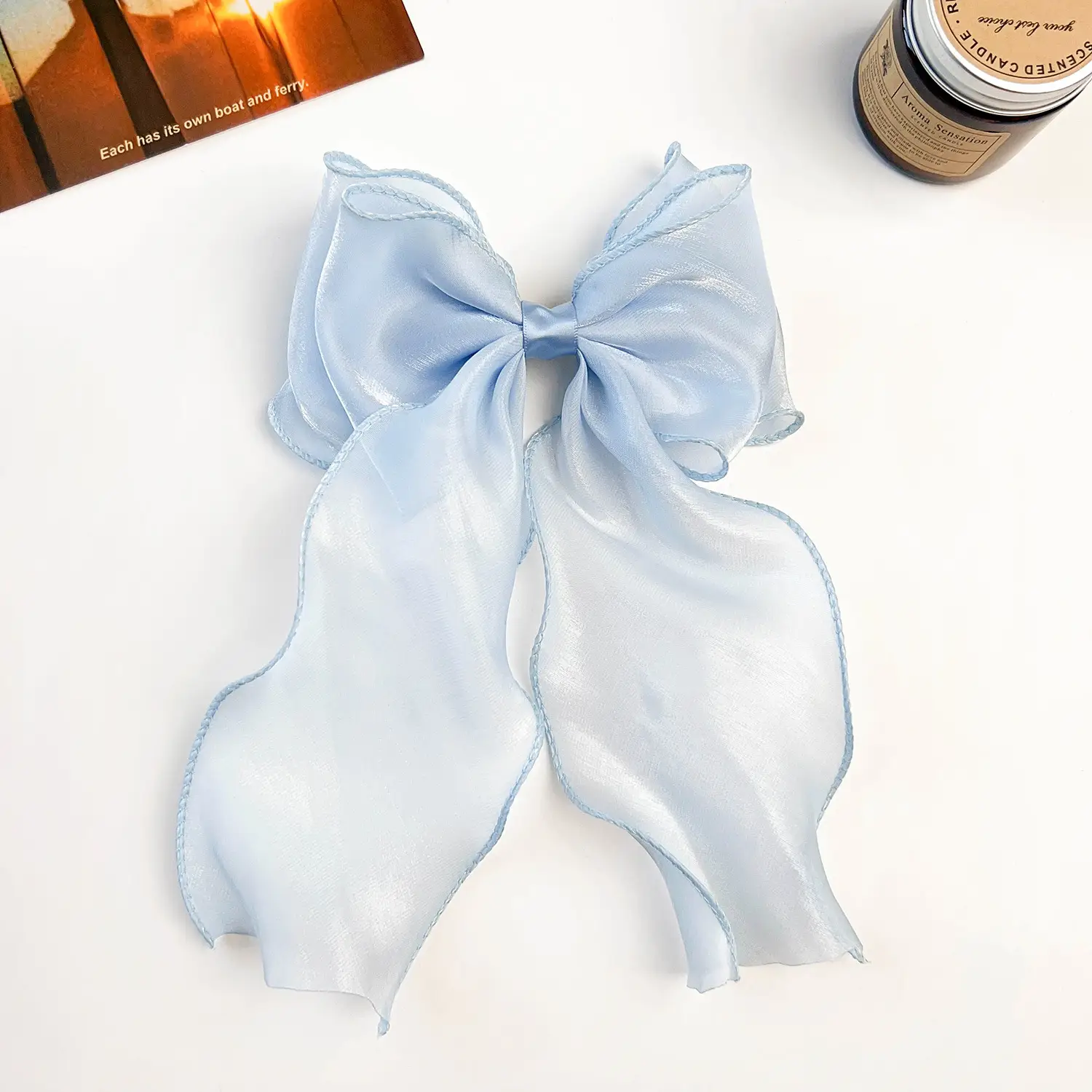 Blue Super Fairy Bow Hairpin for Girls — feature 13