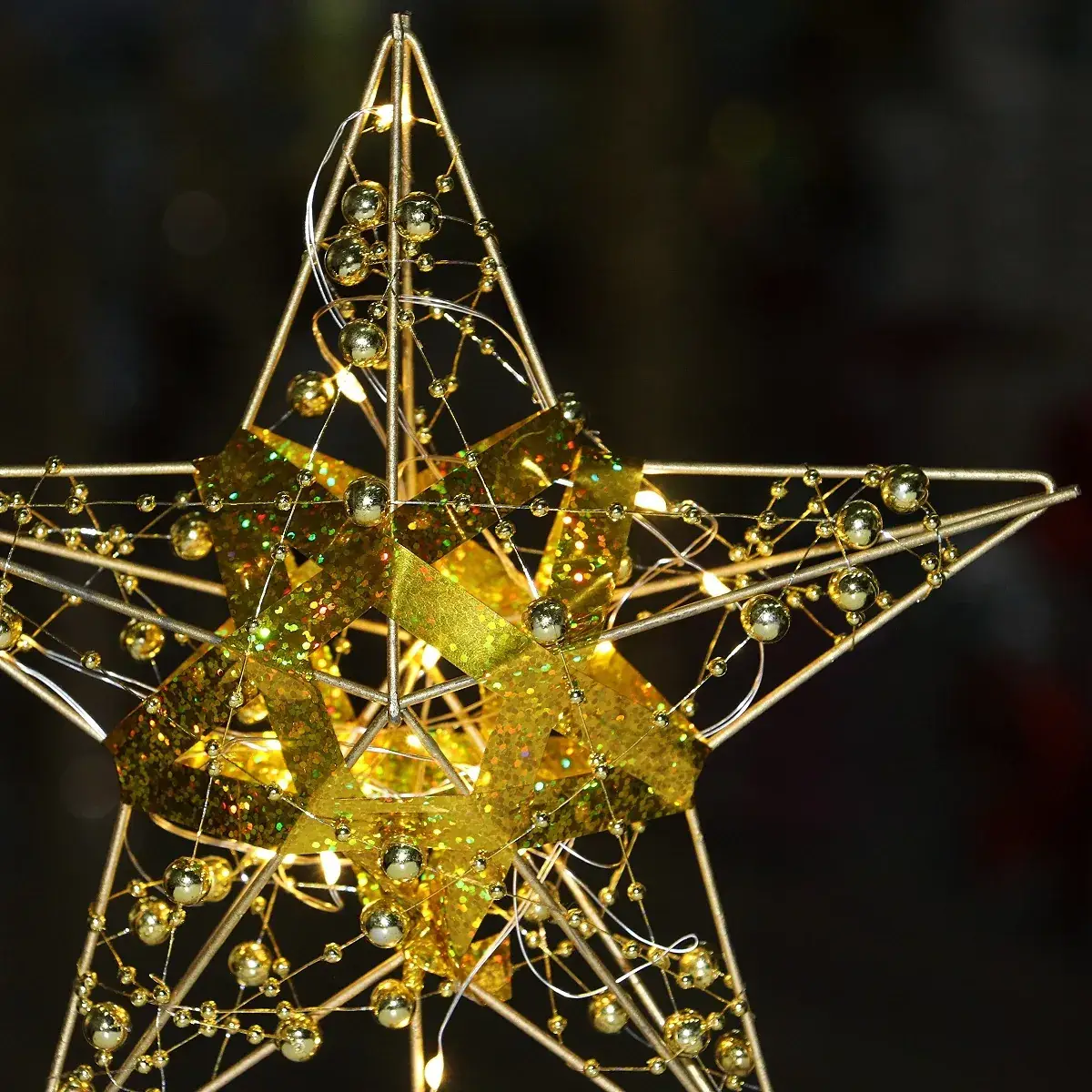 2025 Christmas Star Lamp Decor Gold 5-Pointed - Image 5