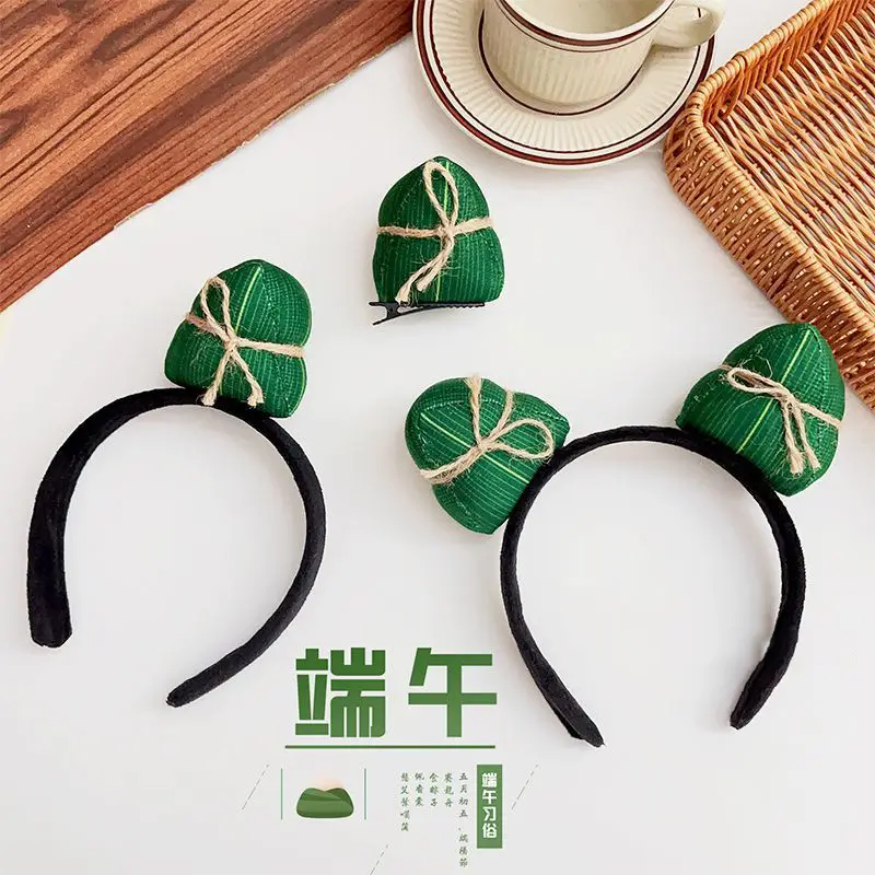 Cute Zongzi Hairbands for Girls Boys Festive Hair Accessories - Image 4