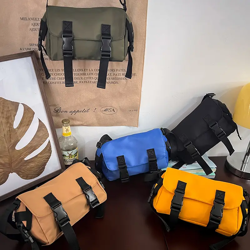 Yellow Korean Workwear Crossbody Bag for Boys - Image 9