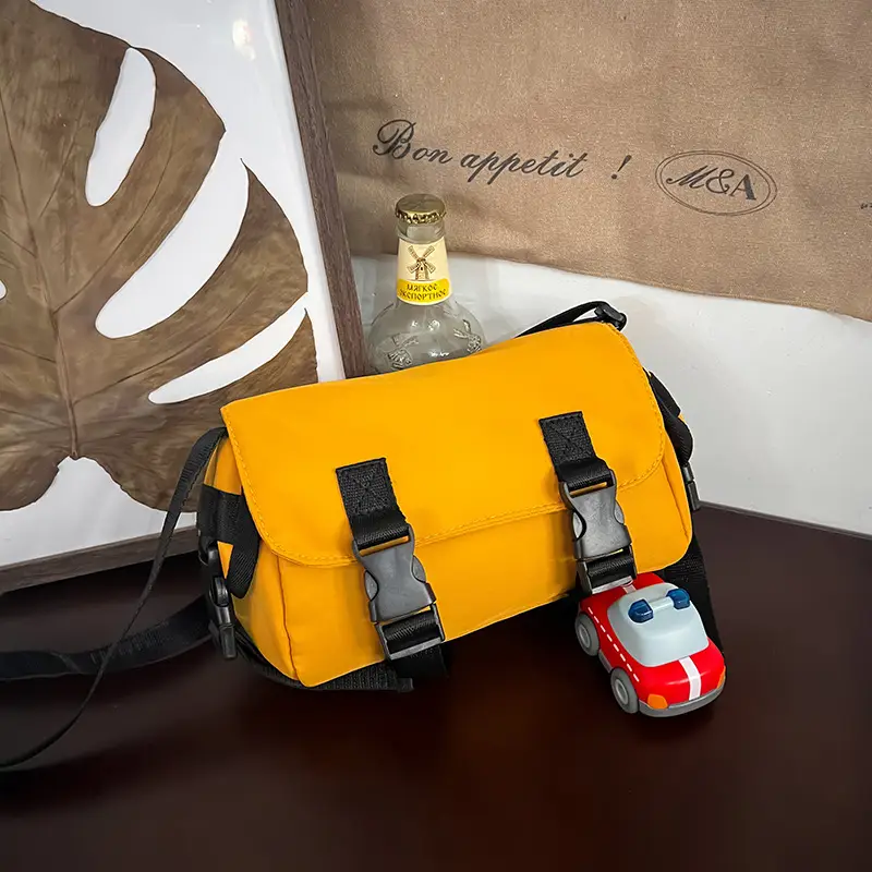 Yellow Korean Workwear Crossbody Bag for Boys - Image 4
