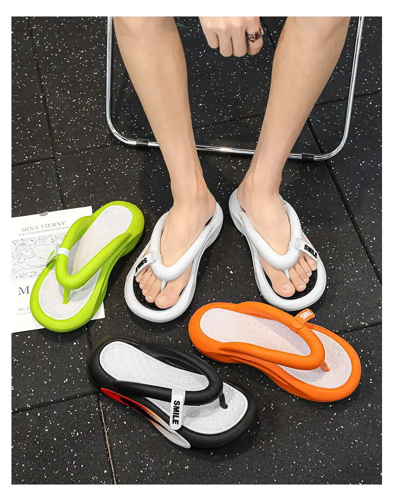 Internet Celebrity Slippers Men's Summer Trendyy Outer Wear Flip-flops Non-slip Soft Sole Vietnamese Beach Sandals Large Size 45 — feature 1