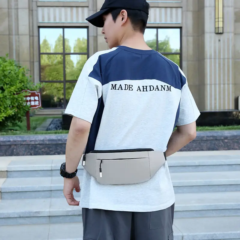 Men's Satchel Chest Bag Large Capacity Running Sports Waist Bag - Image 9