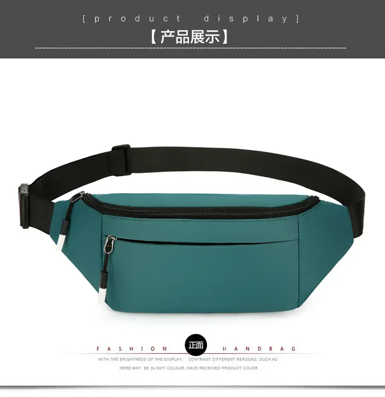 Men's Satchel Chest Bag Large Capacity Running Sports Waist Bag — feature 28