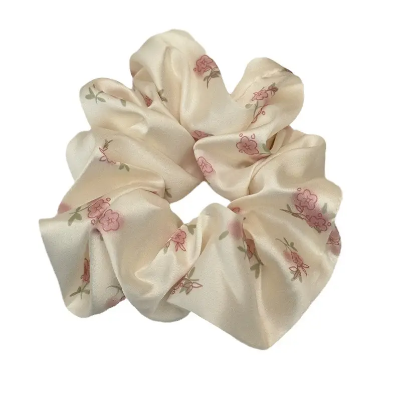 Small Floral Silk Hair Rope for Girls - Image 9