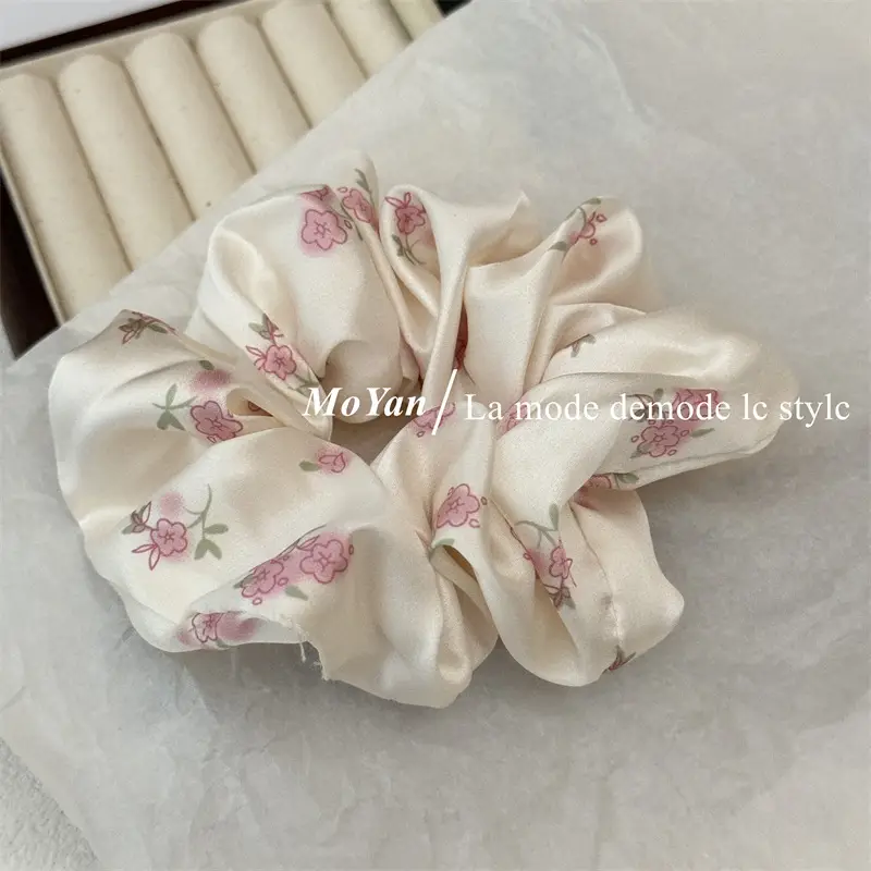 Small Floral Silk Hair Rope for Girls — feature 10